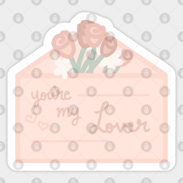 You're My Lover Sticker by Sofia Kaitlyn Company